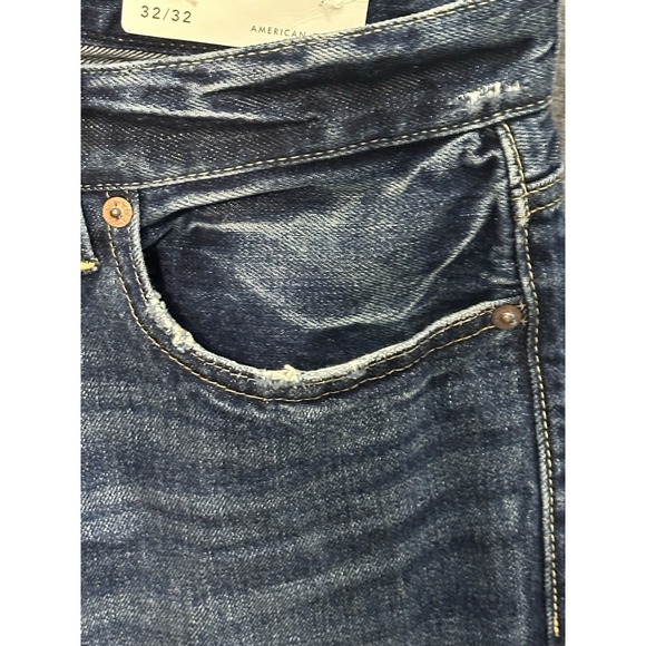 NWT American Eagle Original Boot Blue Jeans,  Extreme Flex, 32x32 Dark Wash - Picture 5 of 16